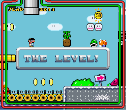Super Mario World - The Level Title Screen